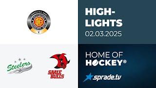 02.03.2025 - Highlights - Bietigheim Steelers vs. Saale Bulls Halle