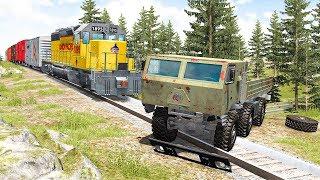 Train Accidents #12 - BeamNG DRIVE | SmashChan