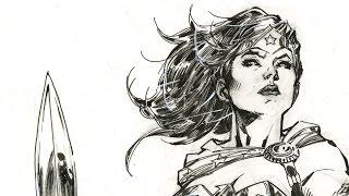 DC Comics' Wonder Woman - Jim Lee Drawing Timelapse