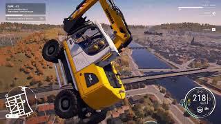 Construction Simulator, летающий экскаватор (flying excavator)