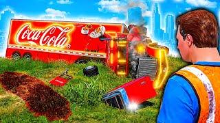 I found Coca Cola Truck WRECKED in GTA 5! Then THIS happened...