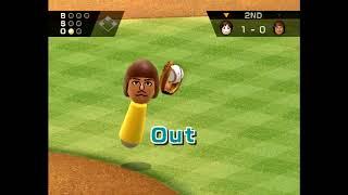 Wii Sports Baseball Emily vs Mike