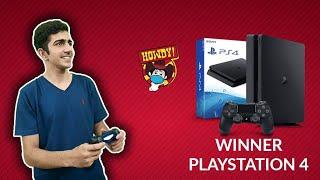 Winner PlayStation 4 for HowdyPakistan