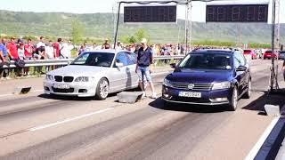 Drag race Bmw e46 vs VW Passat b7