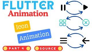 Flutter Icon Animation | Icon Animation In Flutter | AnimatedIcon | Flutter Animation Part 4
