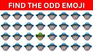 Find The Odd Emoji | Odd One Out Emoji | Old Quiz Book  | #emoji