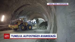 Se forează în stâncă primul tunel al viitoarei autostrăzi Sibiu-Pitești. Cum arată