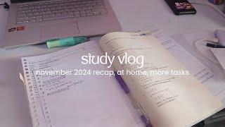 [eng/ina] study vlog | november 2024 recap, at home, more tasks