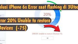 IPHONE 6S ERROR UNABLE TO RESTORE IDEVICE IPHONE6‼️IP6SPLUSIP7IP8