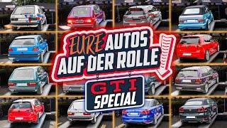 Die große GTI-SONDERFOLGE! - XXXL PRÜFSTANDSTAG (TEIL 1) - Das Halle77 TEAM nimmt eure Autos ran!