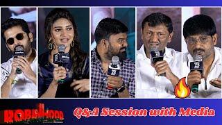 Robinhood team Q&A Interaction with Media | Nithin , Sree leela | Filmee zone