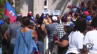 Haitians attend political rally in South Florida