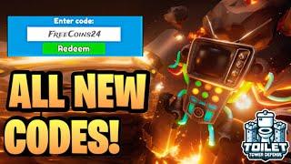 *NEW* ALL WORKING UPDATE CODES FOR TOILET TOWER DEFENSE! ROBLOX TOILET TOWER DEFENSE CODES