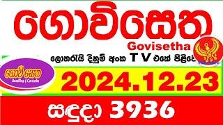 Govisetha 3936 2024.12.23 Today nlb Lottery Result අද ගොවිසෙත දිනුම් ප්‍රතිඵල  Lotherai dinum anka