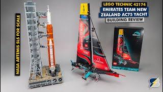 LEGO Technic 42174 Emirates Team New Zealand AC75 Yacht detailed building review