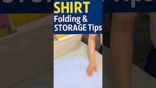 Fold Shirts Like a Pro  | Storage Hacks You Need! #ShirtFolding #ClosetOrganization #foldinghacks