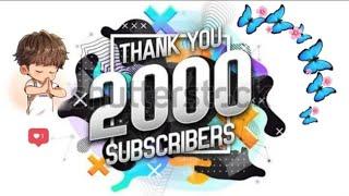 2K Subscribe Complete Spacial Thanking Stutus Video || Alighi Motion || 2K Subscribe Video Editing