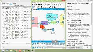 3.2.1.8 Packet Tracer v7.2 - Configuring RIPv2