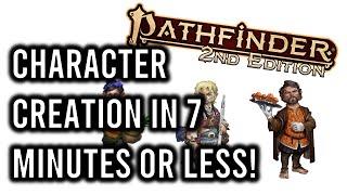 Pathfinder 2e Character Creation in 7 Minutes or Less