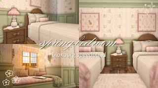 ⋆୨୧˚ spring bedroom | bloxburg speedbuild 