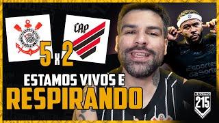 MEMPHIS CACETOU, VITÓRIA IMPORTANTE E FRAMIENGU! - CORINTHIANS 5X2 ATLÉTICO PARANAENSE