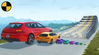 Big & Small Cars vs Speed Bumps  BeamNG.Drive