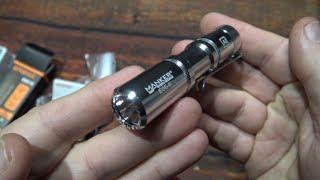 Manker E05 II Flashlight Kit Review! (Nichia 519A LED, 4000k, 1300 Lumens!)