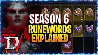 Diablo 4 Runewords Gameplay and Explained : How to Get Runewords and How to Make Runewords