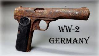 Rusty Gun restoration WW-2 | occupation FN Browning, (with test firing). #restoration #ww2