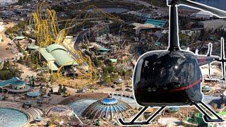 Flying OVER Universal Epic Universe! | Orlando Helicopter Tour Winter 2024