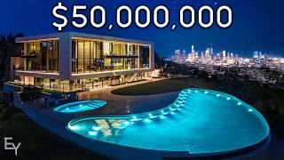 Inside a $50,000,000 Los Angeles Ultra Modern MEGA MANSION