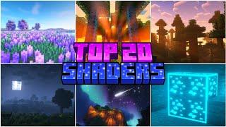 TOP 20 SHADERS for BEDROCK | MINECRAFT PE +1.21 #shaders