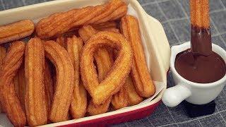 Churros & Hot Chocolate Recipe [No Oven]