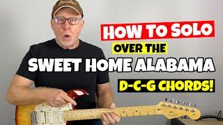 HOW TO SOLO Guitar // Over Sweet Home Alabama Chords
