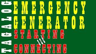 KONGBERG SIMULATOR - TAG-LISH  I  How to Start Emergency Generator and Connect to Bus Bar