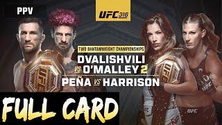 UFC 316 Predictions Dvalishvili vs O'Malley 2 Full Card Betting Breakdown