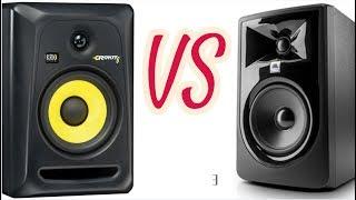 KRK Rokit 6 G3  vs  JBL 305P MK II- audio test , sound demo