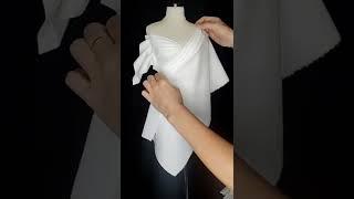 Драпировка платья метод наколки #draping #dressmaking #fashion #hautecouture #moulage #sewing