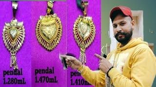 Latest Light weight pendant/ Daily wear Gold pendant designs/ shri jewellery House