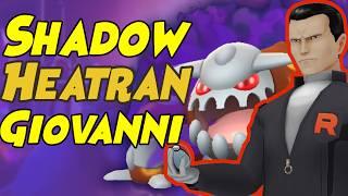 First Look at How to Beat Giovanni SHADOW HEATRAN Team in Pokemon GO! (Below 1500cp)