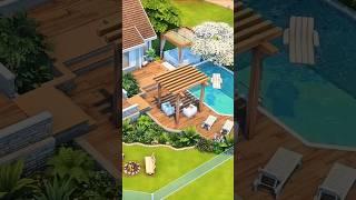 ASMR Poolside Patio Design (Part 1) #sims4 #thesims4 #simstok #sims4tutorial #simstips #sims4builds