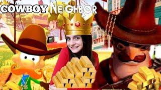 KOVBOY'UN GİZEMLİ ALTINLARI !! - Hello Neighbor/Cowboy Neighbor