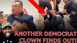 WOKE Democrat Senator INSTANTLY REMOVED AND HANDCUFFED After BREAKING Into DHS ICE Press Conference!