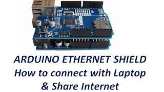 ETHERNET SHIELD- How to connect & use with Laptop instead of direct Router