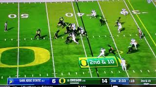 San Jose State vs Oregon College Football Week 3 CFL 2018