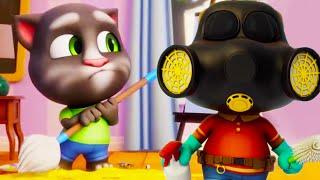 Talking Tom  ¡Diversión Chirriante Limpia!  Super Toons TV Dibujos Animados en Español