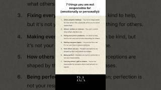 7 things you’re not responsible for #growth #motivation #quotes #selfimprovement #mindset