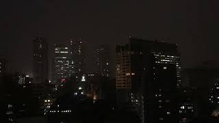 Severe lightning storm in Tokyo