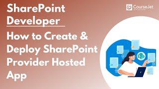 How to Create & Deploy SharePoint Provider Hosted App Step by Step Tutorial | Lec - 12