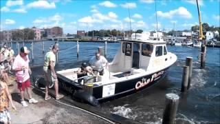 Boat docking at Brew River